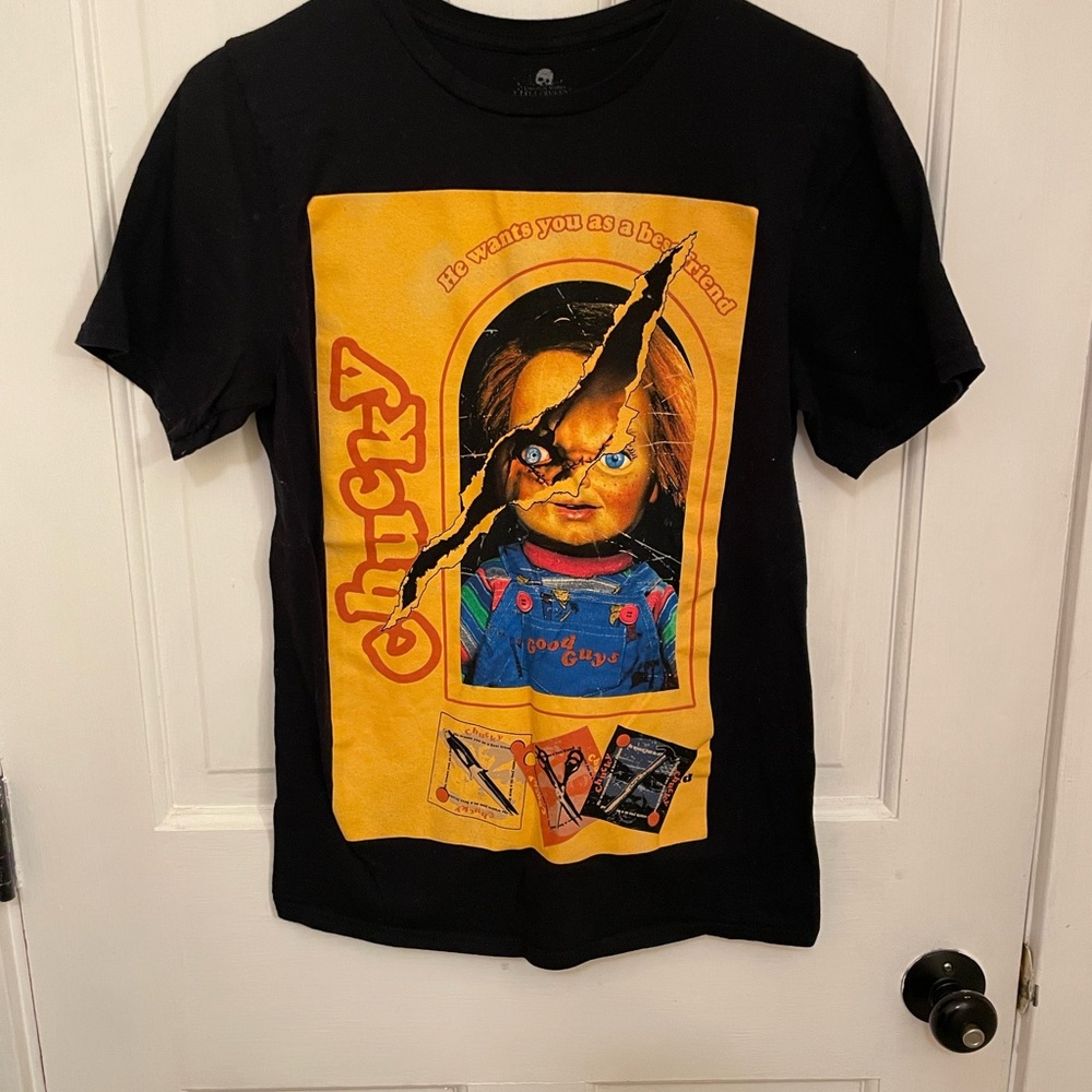 Universal Black and Orange Chucky men’s T-Shirt
